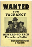 9 x 12 Handbill for The Three Stooges 1951 Film Merry Mavericks, Offering a Bounty of Three for a Dollar -- Printed on Flexible Cardstock -- Mild Discoloration & Chipping, Very Good